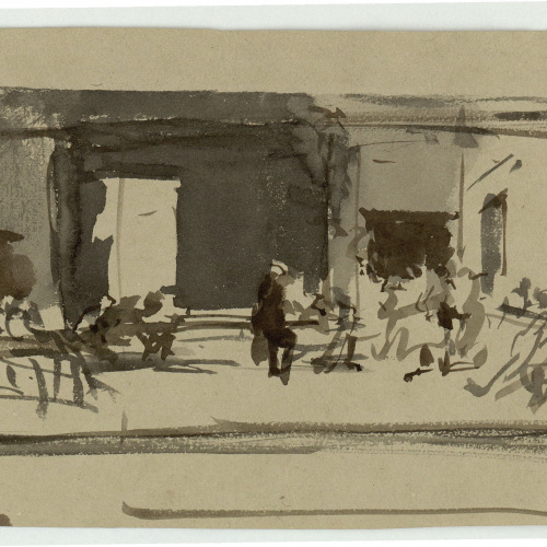 image for: Marià Fortuny - Estudi per al quadre «La vicaria» - Cap a 1868-1870