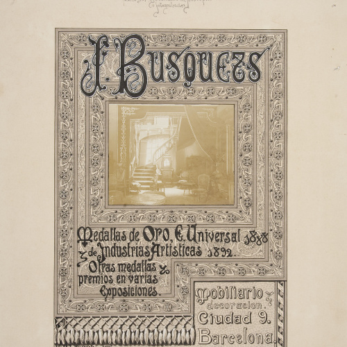 image for: Joan Busquets - Targeta comercial de J. Busquets - 1896
