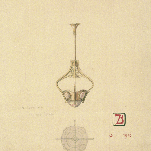 image for: Joan Busquets - Llum, vista frontal i de secció - 1906
