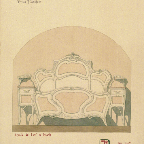 image for: Joan Busquets - Llit i tauleta de nit - 1907
