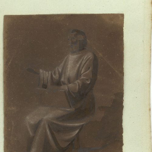 image for: Marià Fortuny - Estudi acadèmic de figura masculina - Cap a 1856-1858