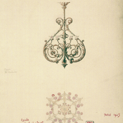 image for: Joan Busquets - Llum, vista frontal i de secció - 1905