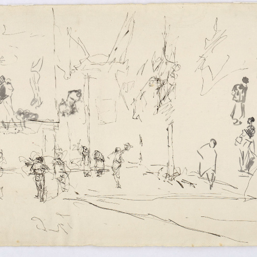 image for: Marià Fortuny - Estudi per al quadre «L&#039;Ajuntament vell de Granada» - Cap a 1872