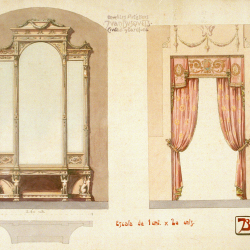 image for: Joan Busquets - Armari i cortinatge - 1908