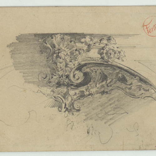 image for: Marià Fortuny - Motllura d&#039;estil rococó - Cap a 1863-1867