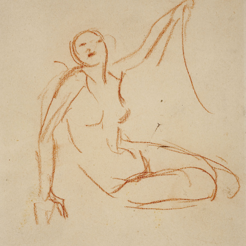 image for: Ricard Canals - Apunt de nu femení - Cap a 1920