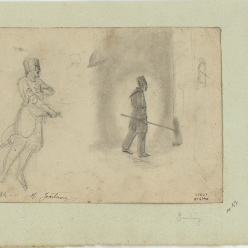 image for: Marià Fortuny - Cavaller armat i guàrdia - Cap a 1856-1858