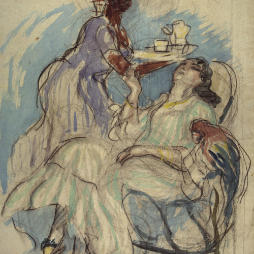 image for: Ricard Canals - Mestressa i minyona - Cap a 1903
