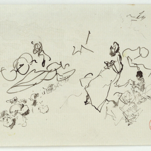 image for: Marià Fortuny - Estudi per al quadre «Platja de Portici» - Cap a 1874