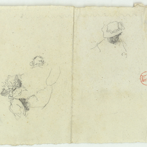 image for: Marià Fortuny - Estudi per al quadre «Platja de Portici» - Cap a 1874