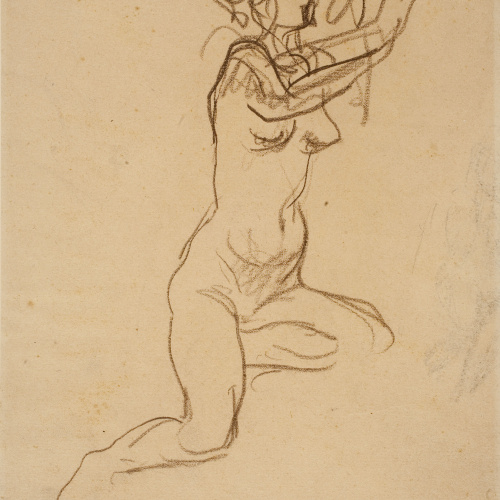 image for: Ricard Canals - Apunt de nu femení - Cap a 1900-1920