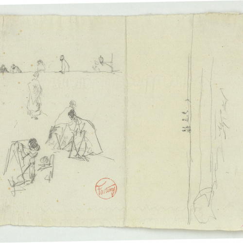 image for: Marià Fortuny - Dones i nens a la platja - Cap a 1874