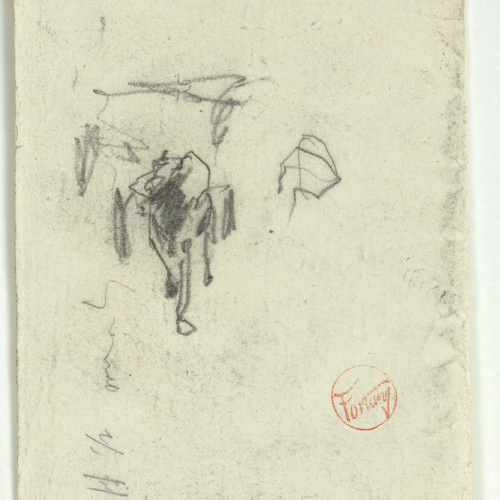 image for: Marià Fortuny - Esbós de figura - Cap a 1874