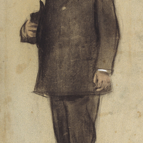 image for: Ramon Casas - Retrat d&#039;Emili Vilanova - Cap a 1897-1899
