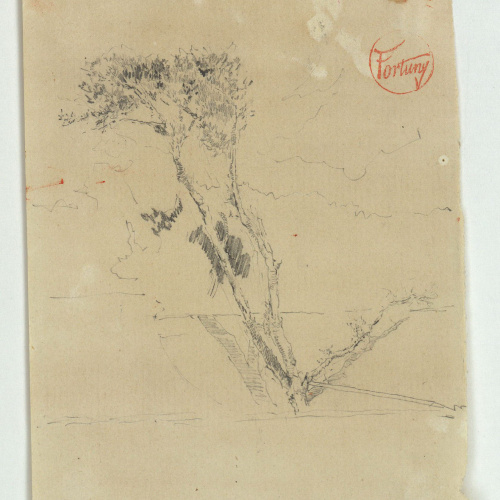 image for: Marià Fortuny - Estudi per al quadre «Platja de Portici» - Cap a 1874