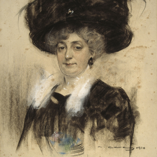 image for: Ramon Casas - Retrat de Pepita Teixidor - 1910