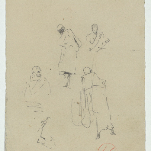 image for: Marià Fortuny - Esbós de marroquins - Cap a 1860-18622