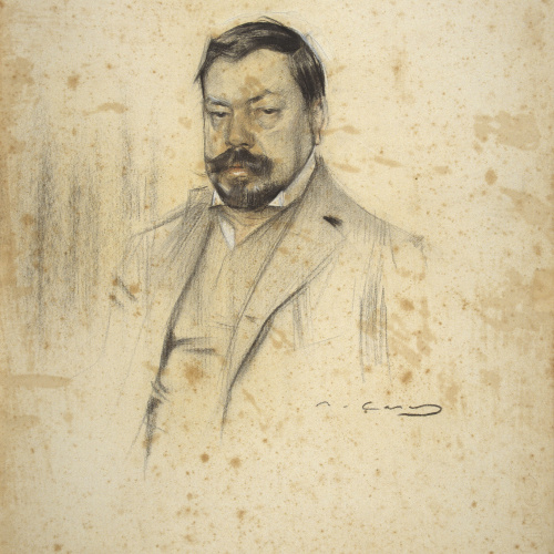 image for: Ramon Casas - Retrat d&#039;Enric Serra - Cap a 1903