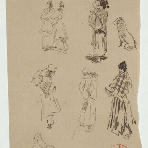 image for: Marià Fortuny - Figures femenines - Cap a 1870-1872