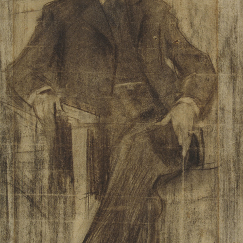image for: Ramon Casas - Retrat d&#039;Albert Rusiñol - Cap a 1900