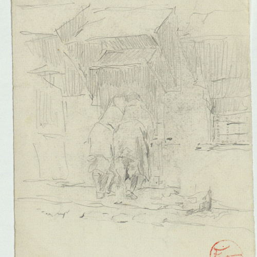 image for: Marià Fortuny - Figures femenines d'esquena - Cap a 1870-1872