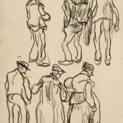 image for: Isidre Nonell - Apunt de figures - Cap a 1911
