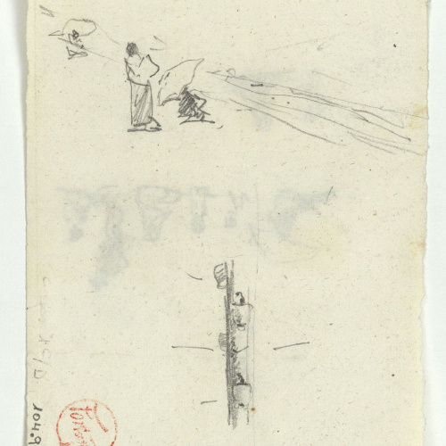 image for: Marià Fortuny - Grup de figures (anvers) / Grup de figures (revers) - Cap a 1874