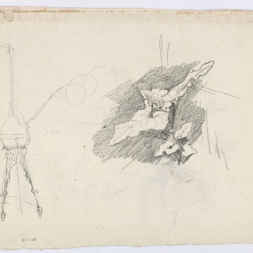 image for: Marià Fortuny - Estudi per al quadre «El jardí dels poetes» (anvers) / Estudi per al quadre «El jardí dels poetes» (revers) - Cap a 1871 [1]