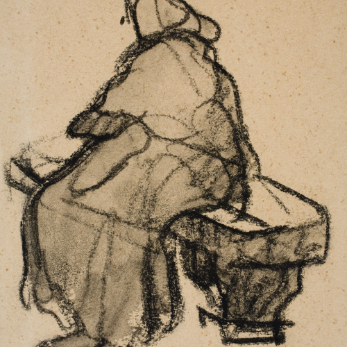 Isidre Nonell - Dona asseguda - Cap a 1909-1911 image for: Isidre Nonell - Dona asseguda - Cap a 1909-1911