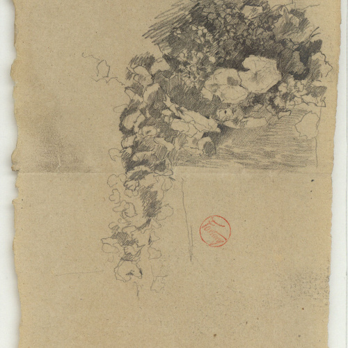 image for: Marià Fortuny - Estudi per al quadre «El jardí dels poetes» - Cap a 1871