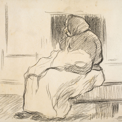 image for: Isidre Nonell - Gent de poble - Cap a 1894