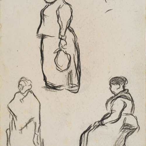image for: Isidre Nonell - Apunt de figures - Cap a 1894