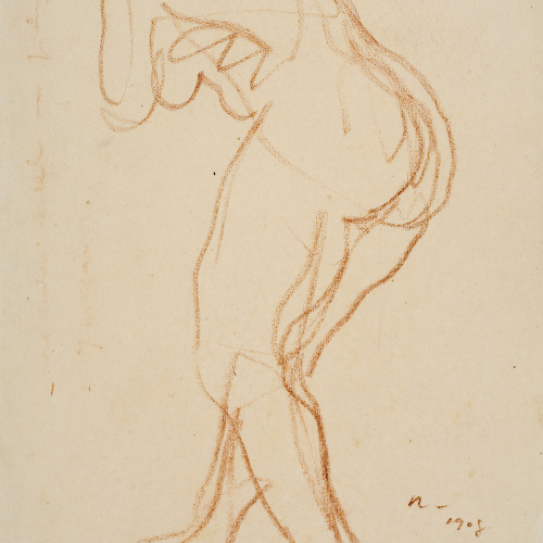 image for: Isidre Nonell - Nu femení - 1908