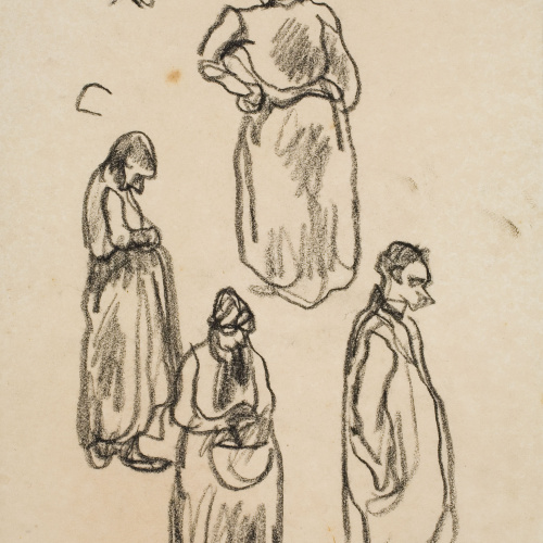 image for: Isidre Nonell - Apunt de figures - Cap a 1894