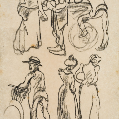 image for: Isidre Nonell - Apunt de figures - Cap a 1911