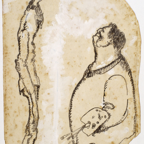 image for: Isidre Nonell - En Nonell i en Pere Romeu - Cap a 1909