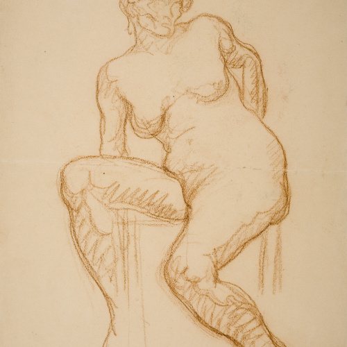 image for: Isidre Nonell - Nu femení - Cap a 1909