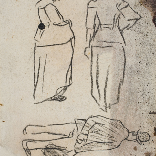 image for: Isidre Nonell - Apunt de figures - Cap a 1911