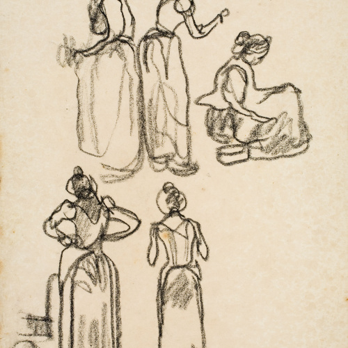 image for: Isidre Nonell - Apunt de figures - Cap a 1911