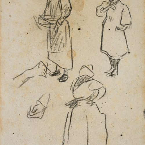 image for: Isidre Nonell - Apunt de figures - Cap a 1894