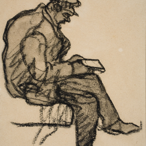 image for: Isidre Nonell - Home assegut - Cap a 1909-1911