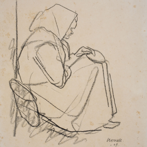 image for: Isidre Nonell - Vella pobra - 1909