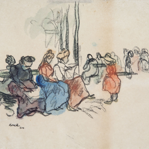 image for: Isidre Nonell - En el parc - 1900