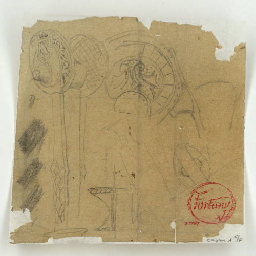 image for: Marià Fortuny - Calc de diversos objectes - Cap a 1870-1872