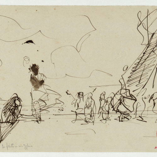 image for: Marià Fortuny - Croquis de composició - Cap a 1870-1874