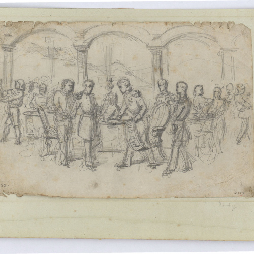 image for: Marià Fortuny - Firma d&#039;un tractat de pau - Cap a 1856-1858