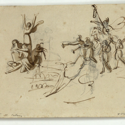 image for: Marià Fortuny - Estudi de composició - Cap a 1856-1858