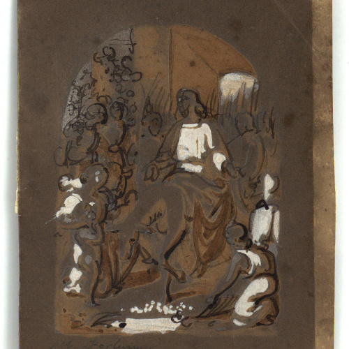 image for: Marià Fortuny - Entrada de Crist a Jerusalem - Cap a 1856-1858