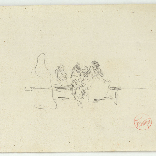 image for: Marià Fortuny - Croquis de figures - Cap a 1867-1872