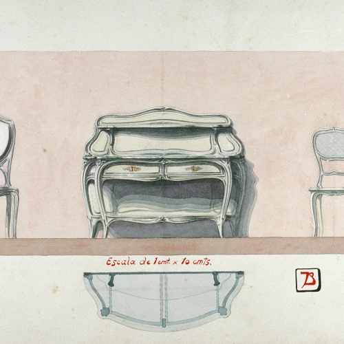 image for: Joan Busquets - Bufet i cadires - 1901